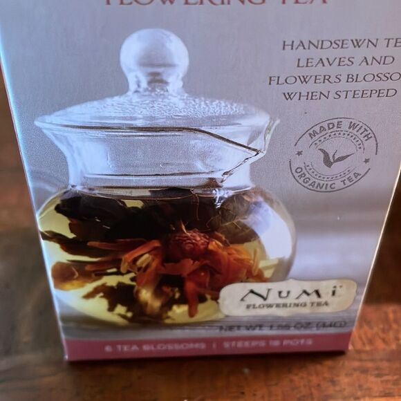 Numi Flowering 16 oz. Glass Clear Teapot with Storage Box Organic - Picture 11 of 15